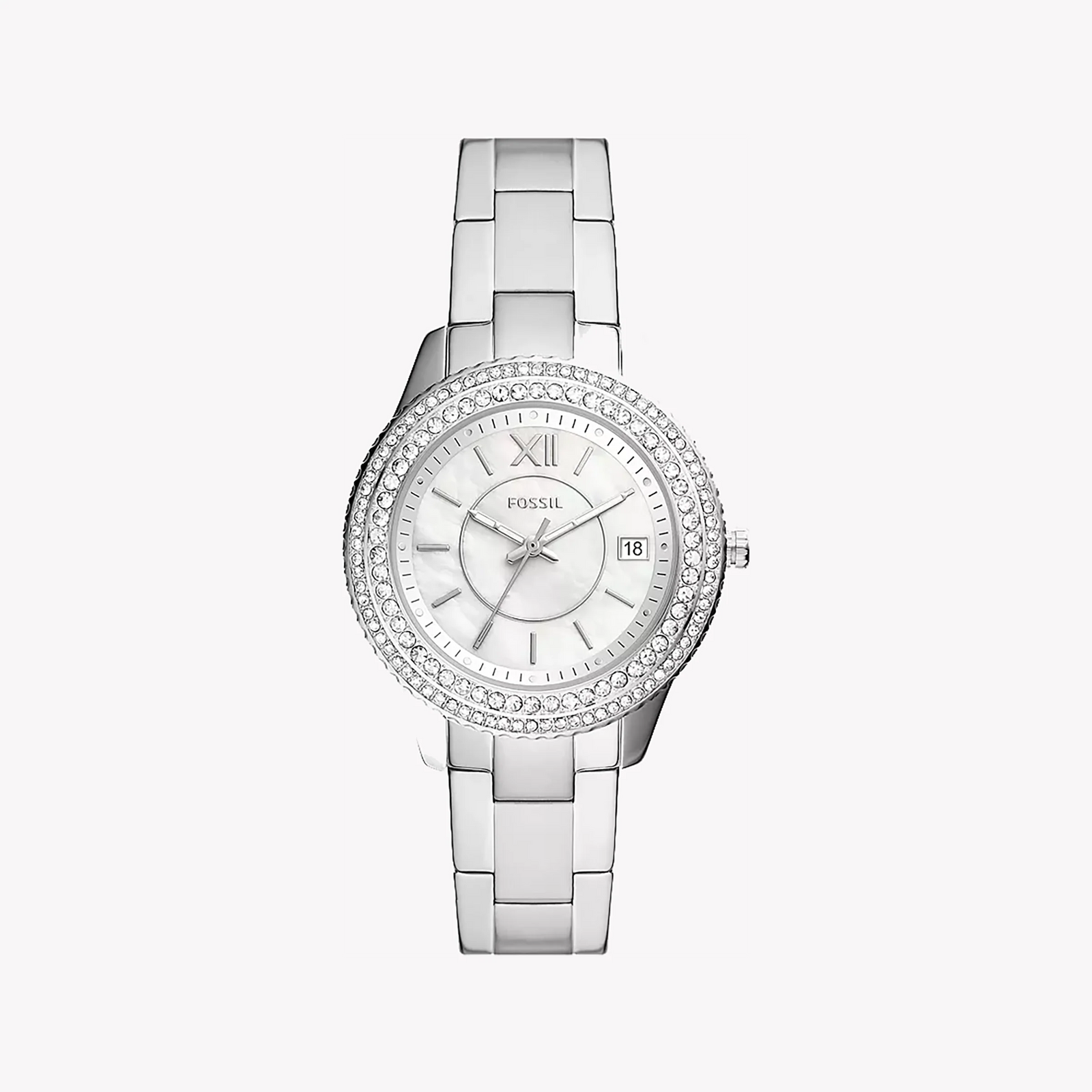 Fossil Women's Silver Stainless Steel Watch, White Dial | Es5130 by i-watch