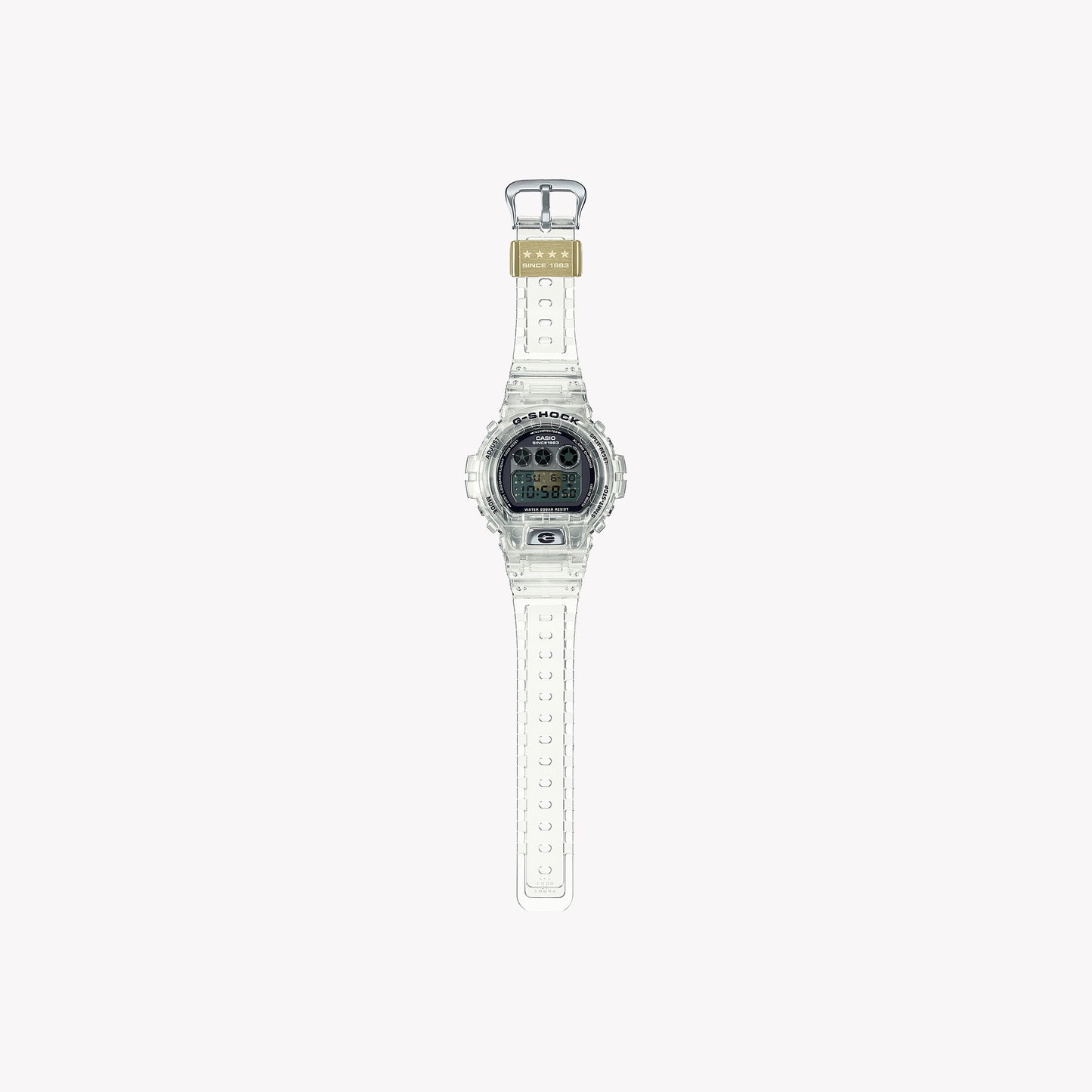 CASIO G-SHOCK DW-6940RX-7 OVERSIZE - CLEAR REMIX SERIE - 40 Anniversary Men's Watch