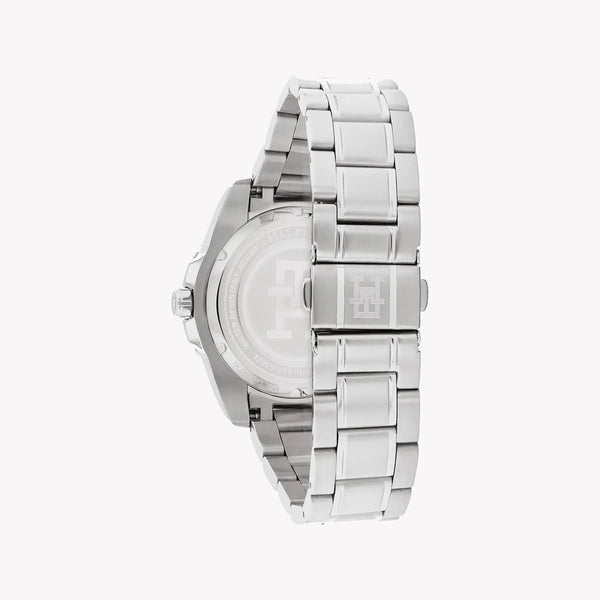 Tommy Hilfiger Men's Silver Watch, Black Dial | Sku 1692158 by i-watch