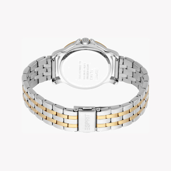 Esprit Women's Silver & Gold Stainless Steel Watch, Silver Dial | Es1l034m0025 by i-watch