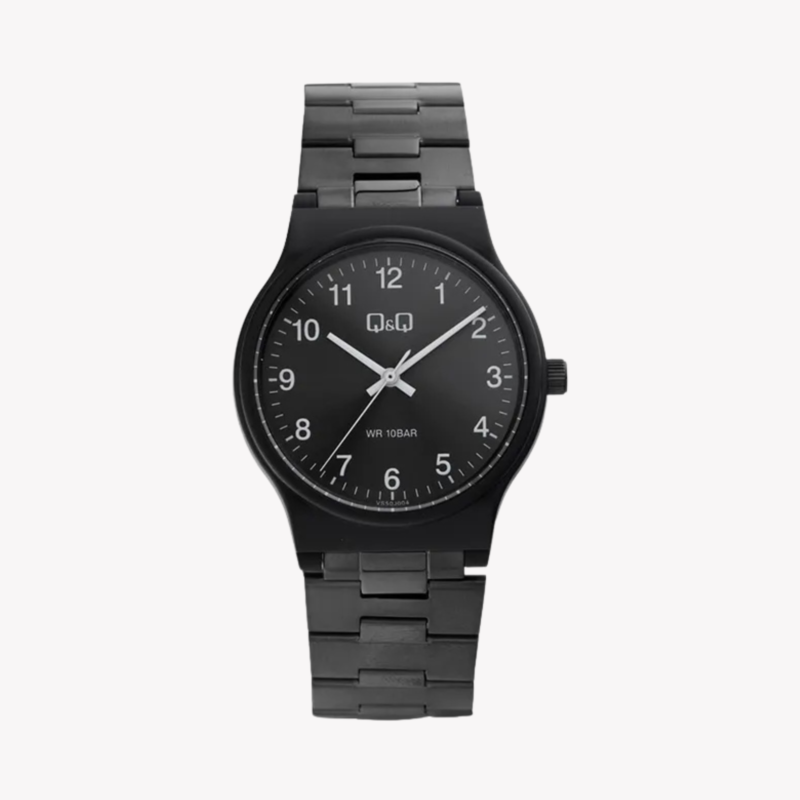 Q&Q Men's Black Men's Watch, Black Dial | VS50J004Y