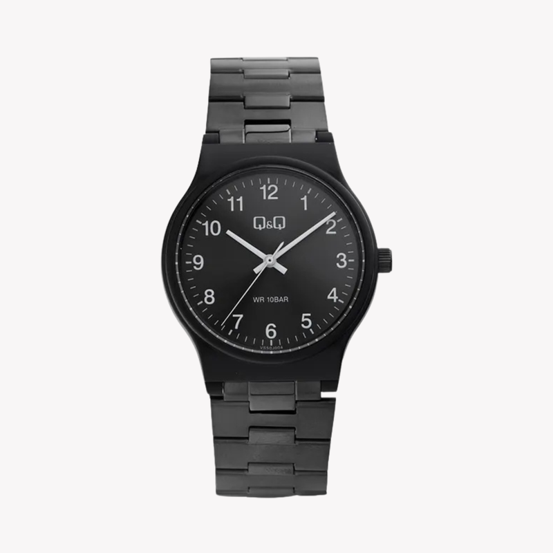 Q&Q Men's Black Men's Watch, Black Dial | VS50J004Y