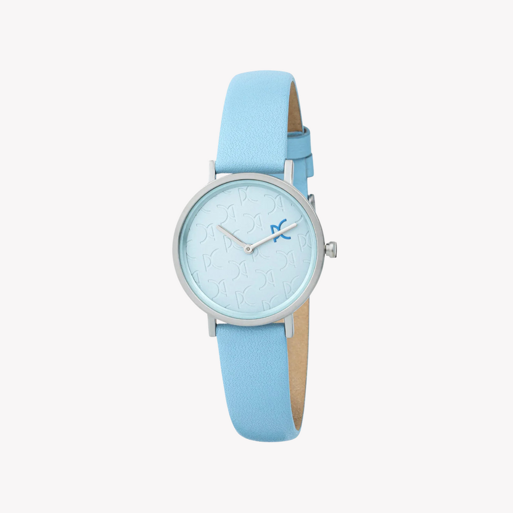 Pierre Cardin Women's Blue Leather Watch, Silver Case | Cbv.1521 by i-watch