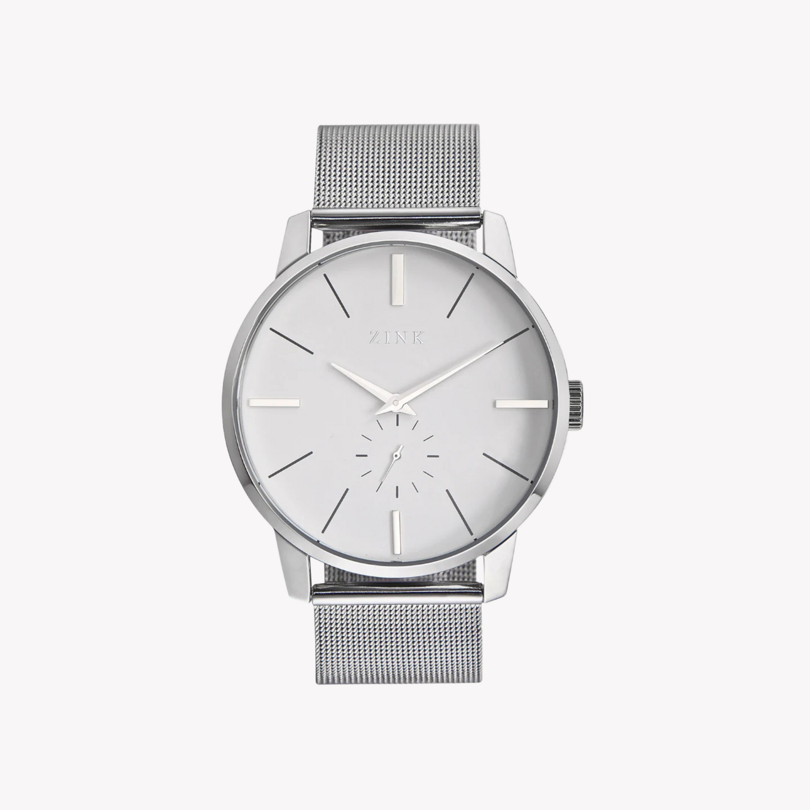 Zink Men's Stainless Steel Analog Watch - Silver | Zk126g5ms-16 by i-watch