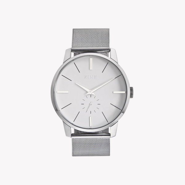 Zink Men's Stainless Steel Analog Watch - Silver | Zk126g5ms-16