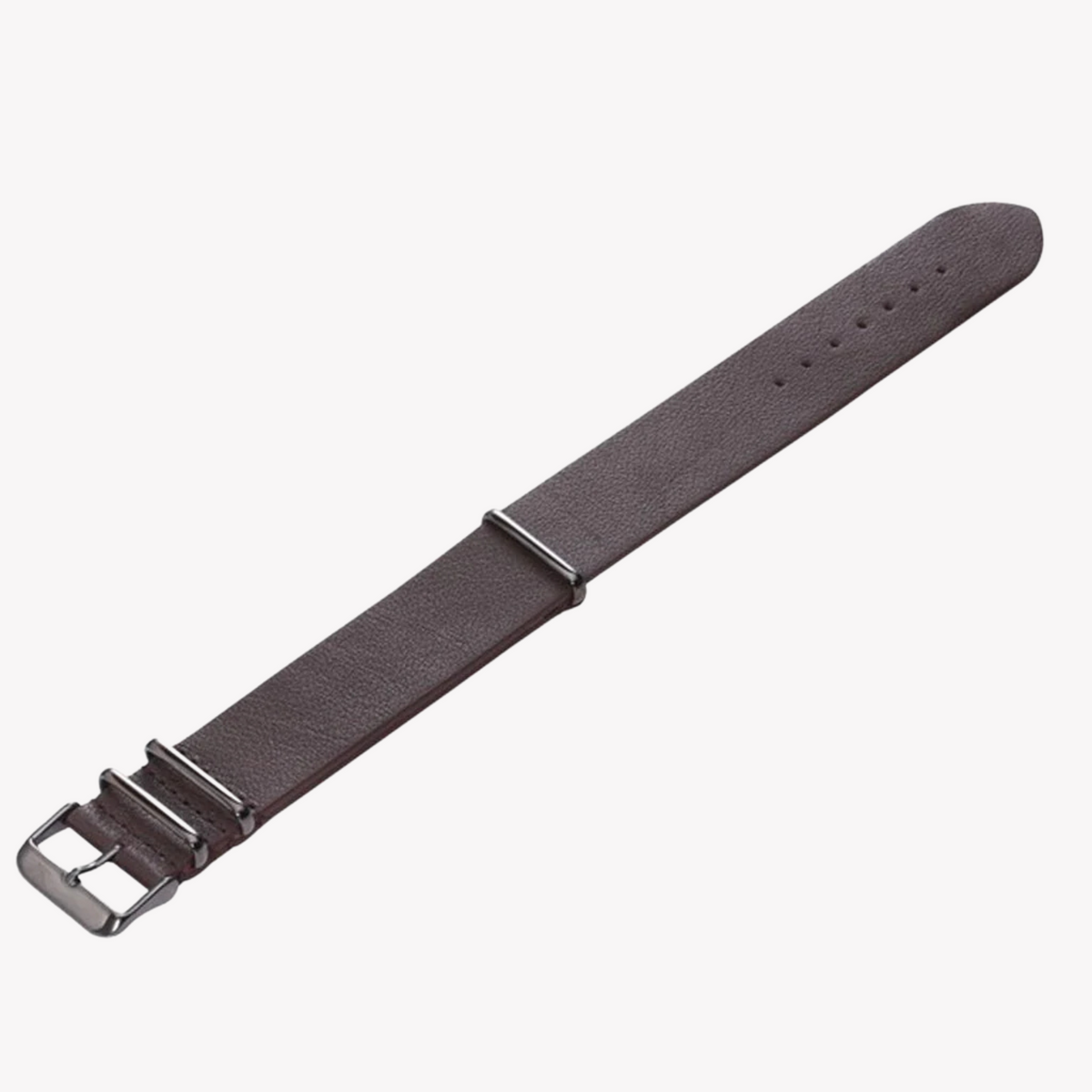 Zink Men's Leather Watch Band - Brown | Zlb001dbwb