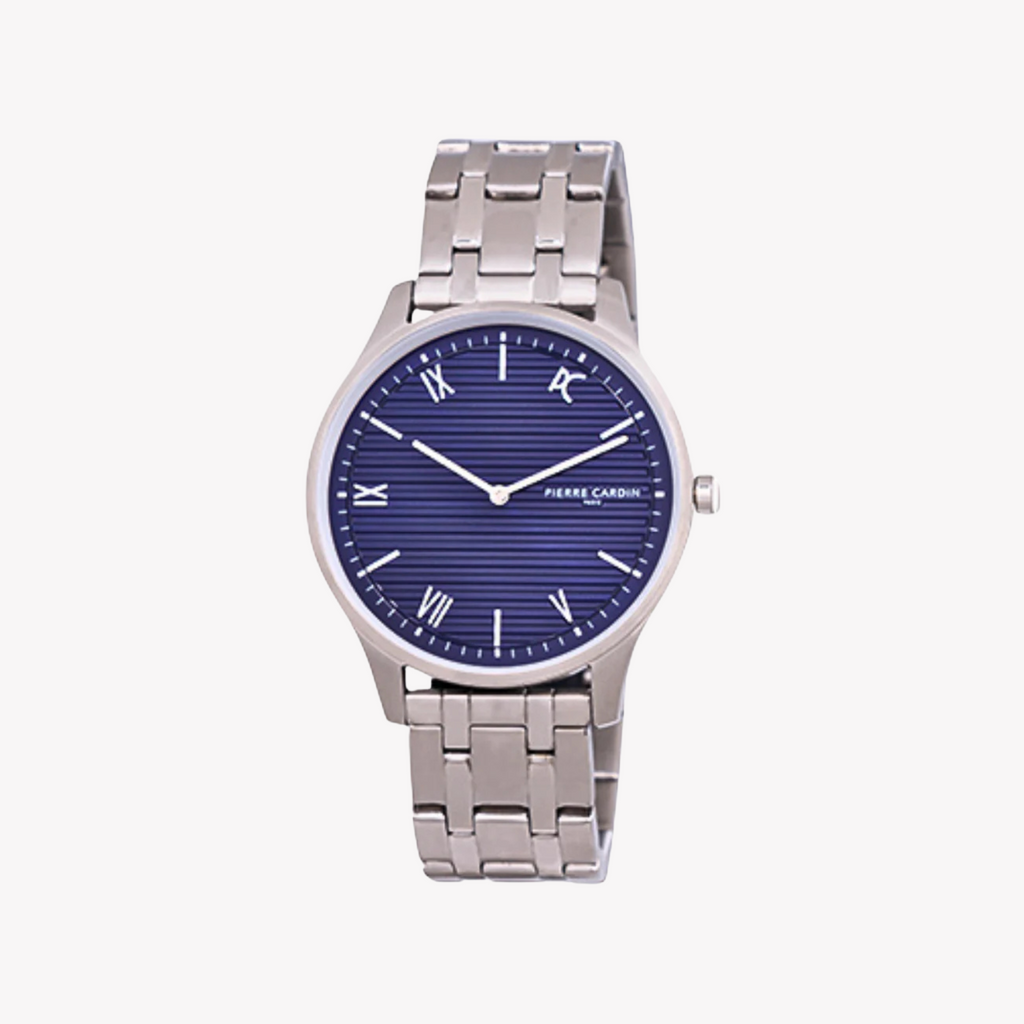 PIERRE CARDIN CBA.4020 ÉLÉGANT CADRAN ARGENT - MONTRE LUXUEUSE POUR HOMMES