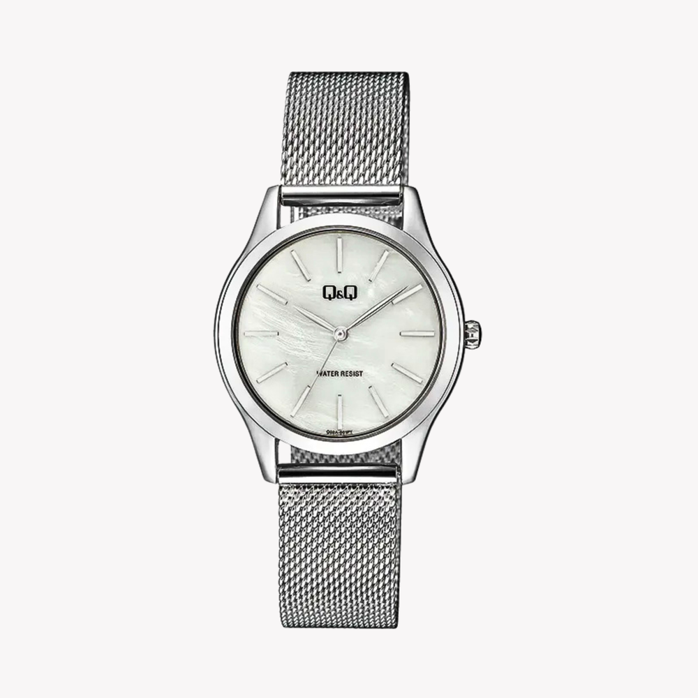 Q&Q Women's Silver Watch, Silver Dial | Q02A-001PY