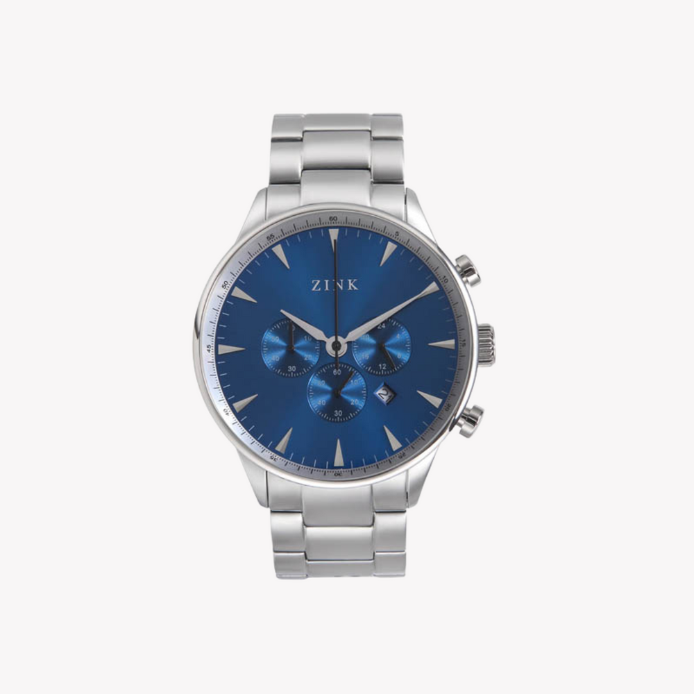 Zink Men's Stainless Steel Blue Dial Watch | Zk127g2ss-46 by i-watch