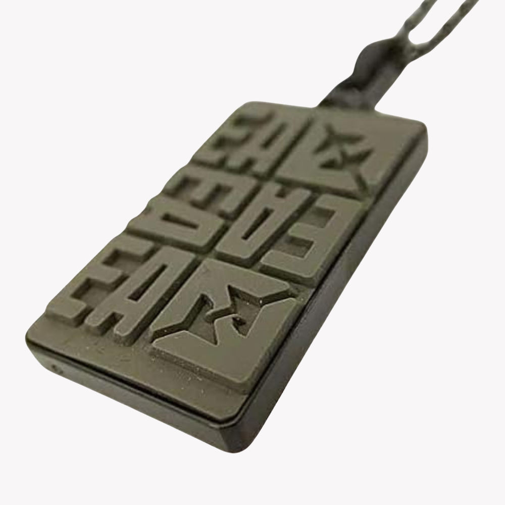 Emporio Armani Men's Black Necklace, Stainless Steel Dog Tag | EGS2677001