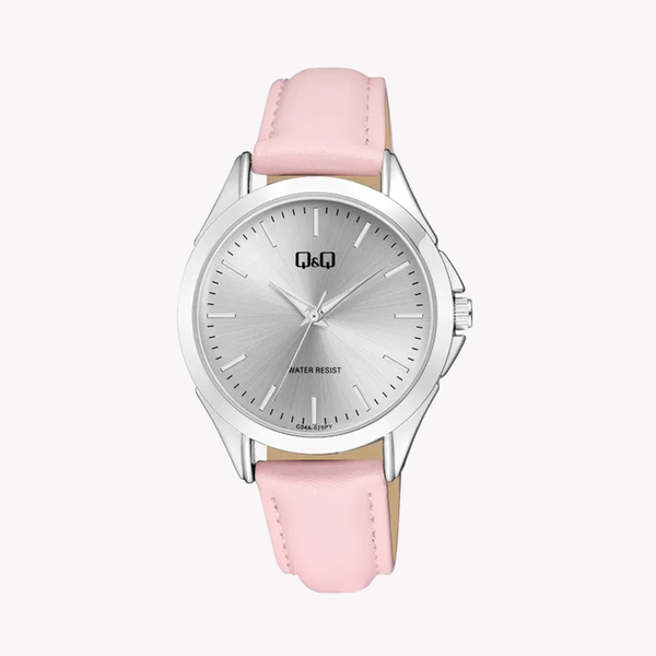 Q&Q Women's Pink Watch, Silver Dial | C04A-025PY