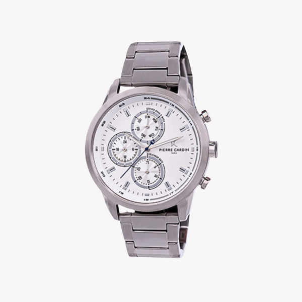 Pierre Cardin Men's Silver Watch, White Dial | Ccp.5010 by i-watch