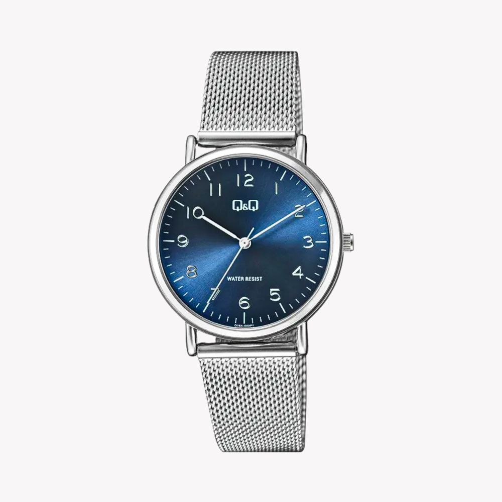 Q&Q Women's Silver Women's Watch, Blue Dial | Q05A-002PY