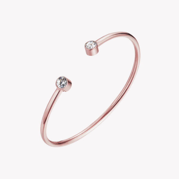 Zink Women's Rose Gold Stainless Steel Bracelet | Zfbg001rgc