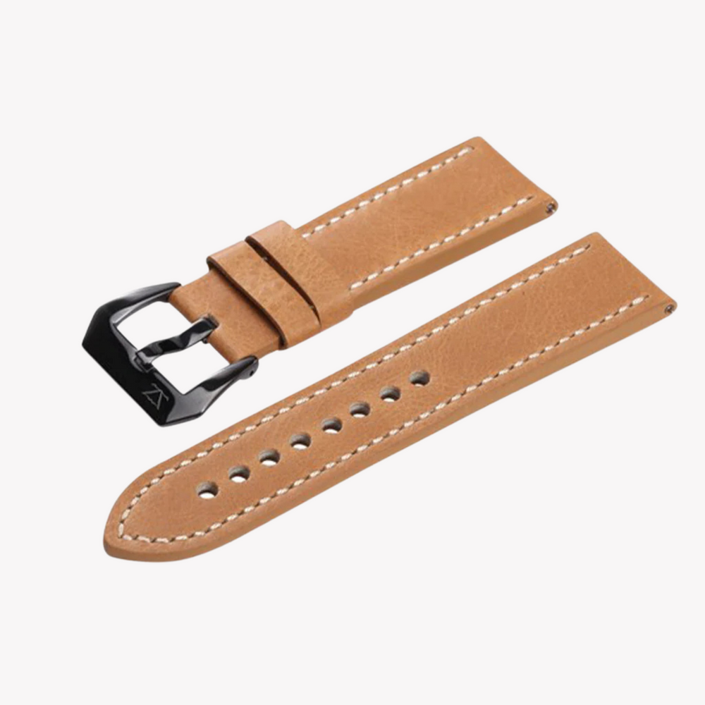 Zink Men's Brown Leather Watch Band | Zlb003kb by i-watch