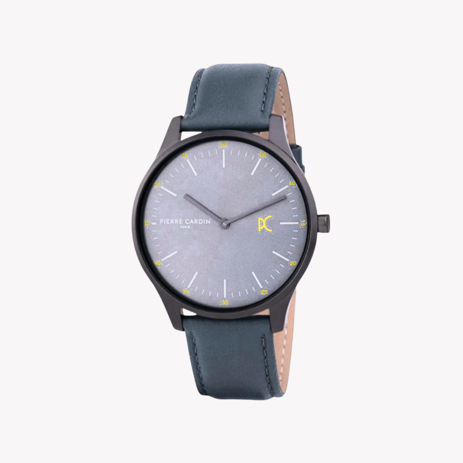 Pierre Cardin Men's Gray Leather & Stainless Steel Watch | Cba.4007 by i-watch