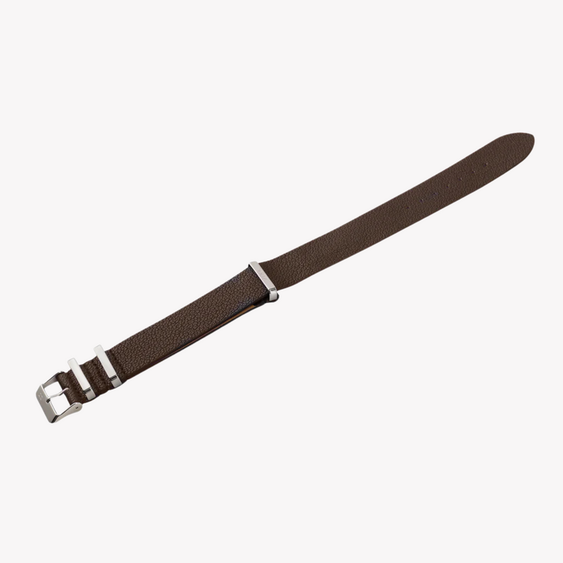 Zink Men's Leather Watch Band - Dark Brown | Zlb001dbws by i-watch