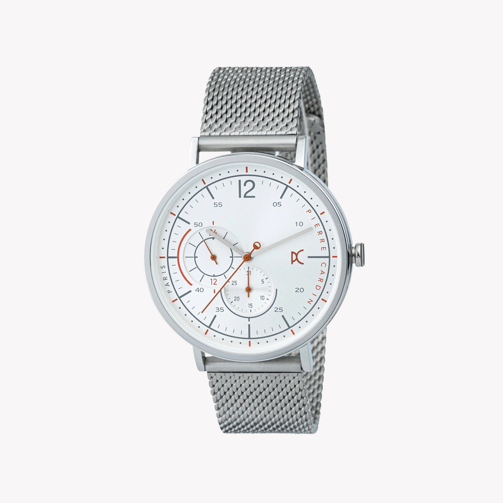 Pierre Cardin Men's Silver Stainless Steel Watch, Silver Dial | Cbn.3021 by i-watch