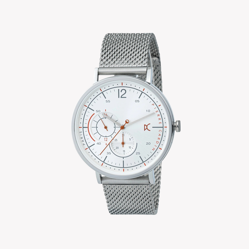 Pierre Cardin Men's Silver Stainless Steel Watch, Silver Dial | Cbn.3021 by i-watch