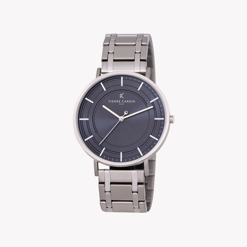 Pierre Cardin Men's Silver Watch, Blue Dial | Cbn.3032 by i-watch