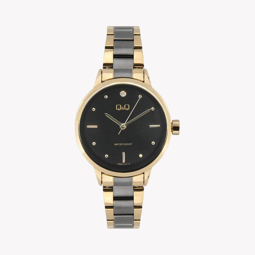 Q&Q Classic Black/Steel 32 mm