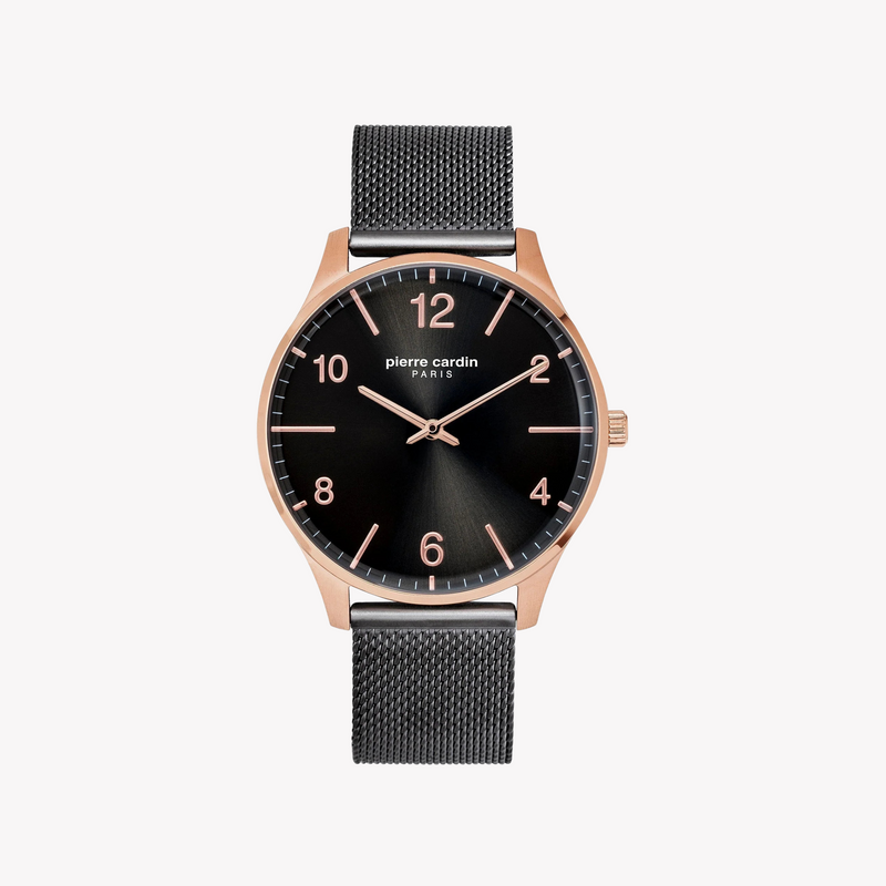 Pierre Cardin Men's Black & Rose Gold Watch, Stainless Steel | Pc902711f109 by i-watch