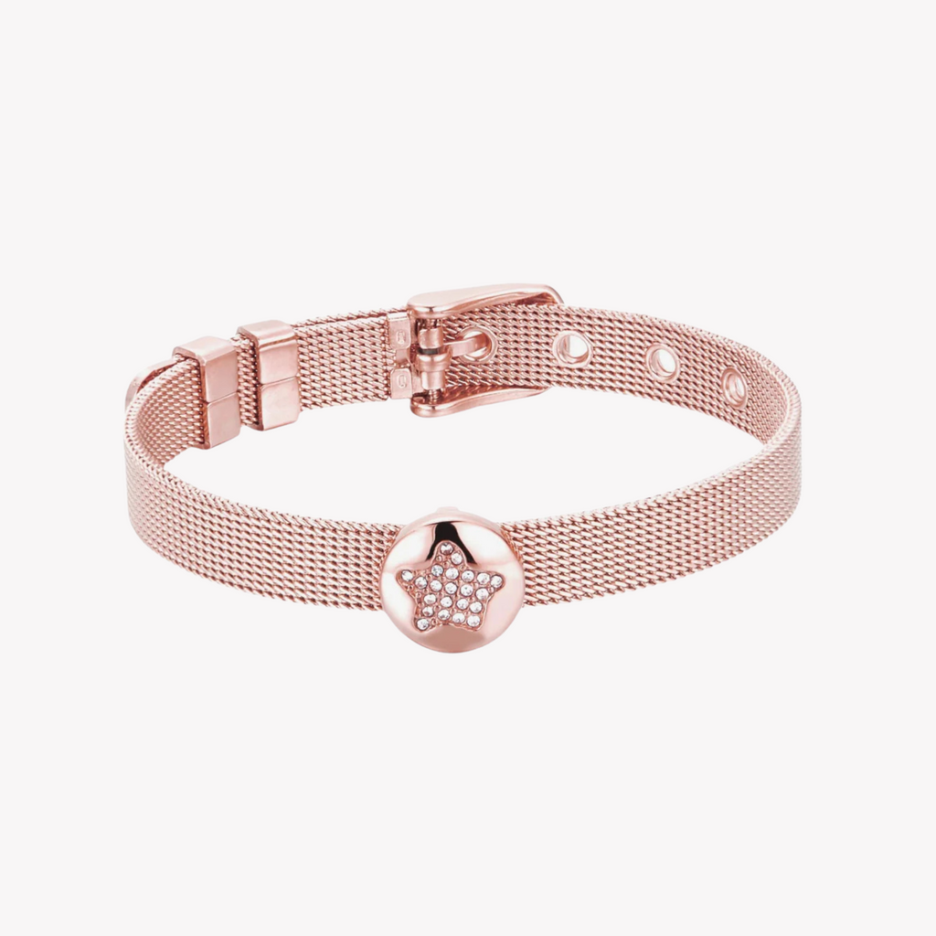 Zink Women's Rose Gold Stainless Steel Bracelet | Zfbr001rg8