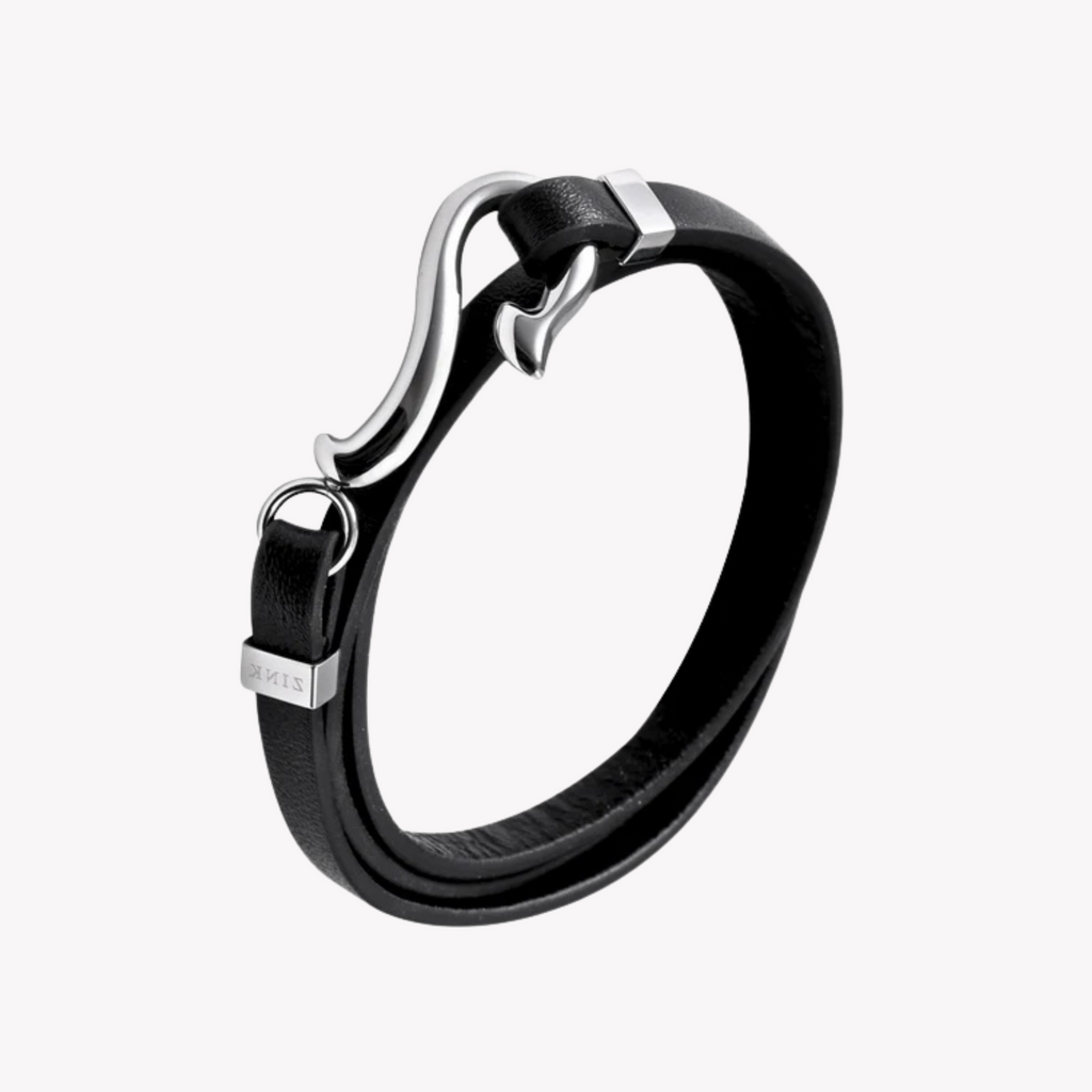 Zink Men's Black & Silver Stainless Steel Bracelet | Zjbc026lpb