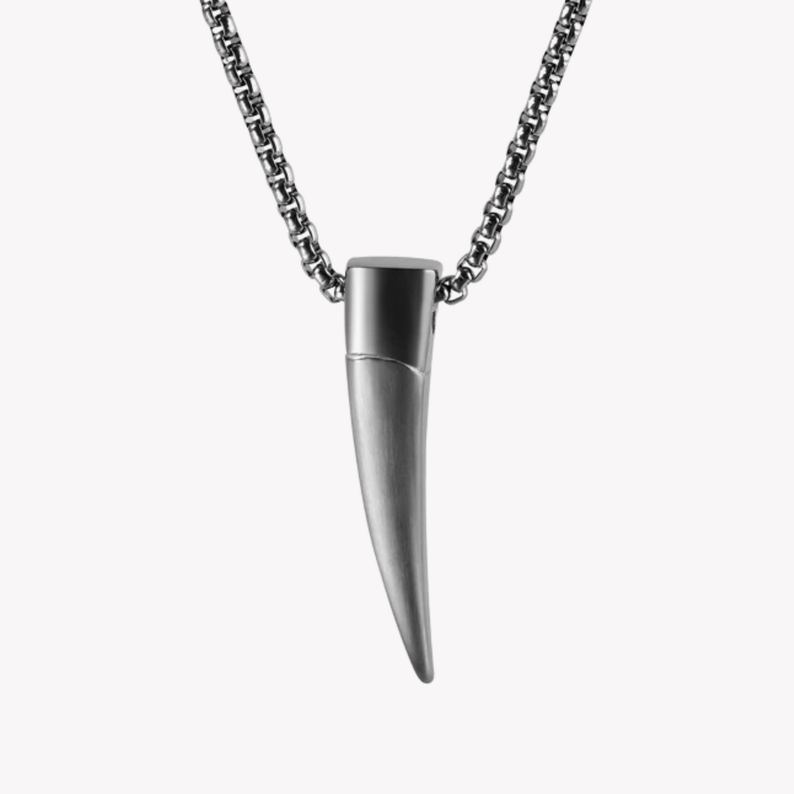 Zink Men's Stainless Steel Necklace - Silver | Zjpd024-S by i-watch