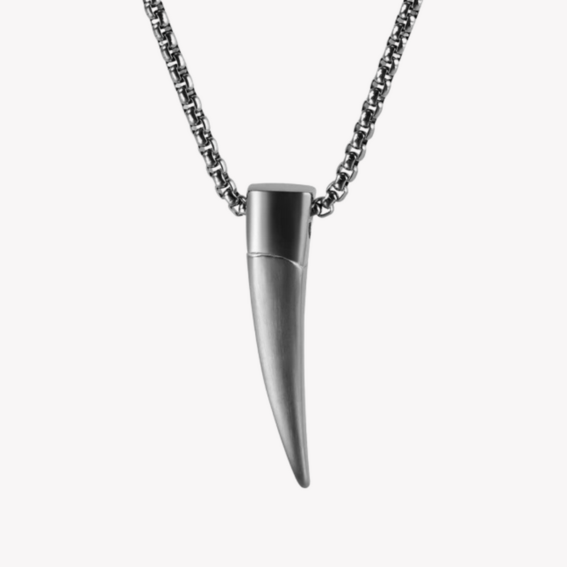 Zink Men's Stainless Steel Necklace - Silver | Zjpd024-S by i-watch