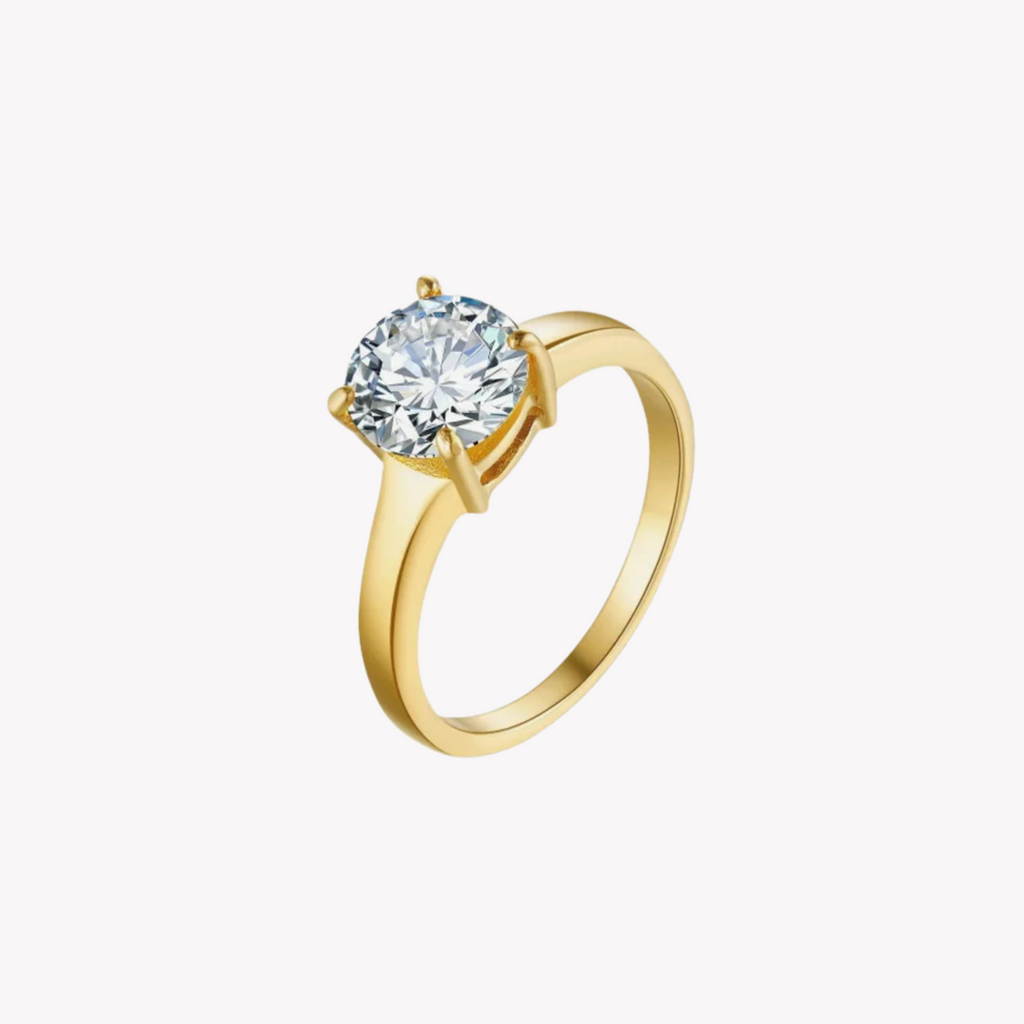 Zink Women's Gold Stainless Steel Ring | Zfrg002grc