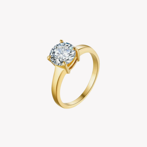 Zink Women's Gold Stainless Steel Ring | Zfrg002grc