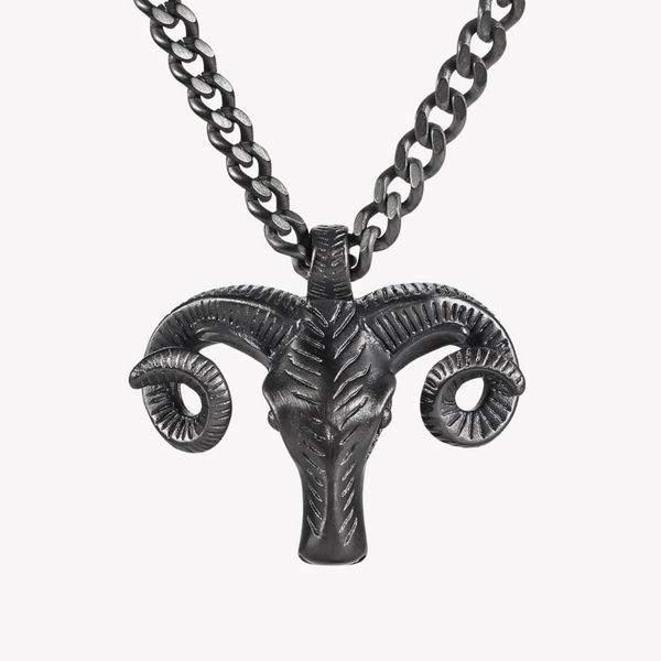 Zink Men's Black Stainless Steel Necklace | Zjpd023gn