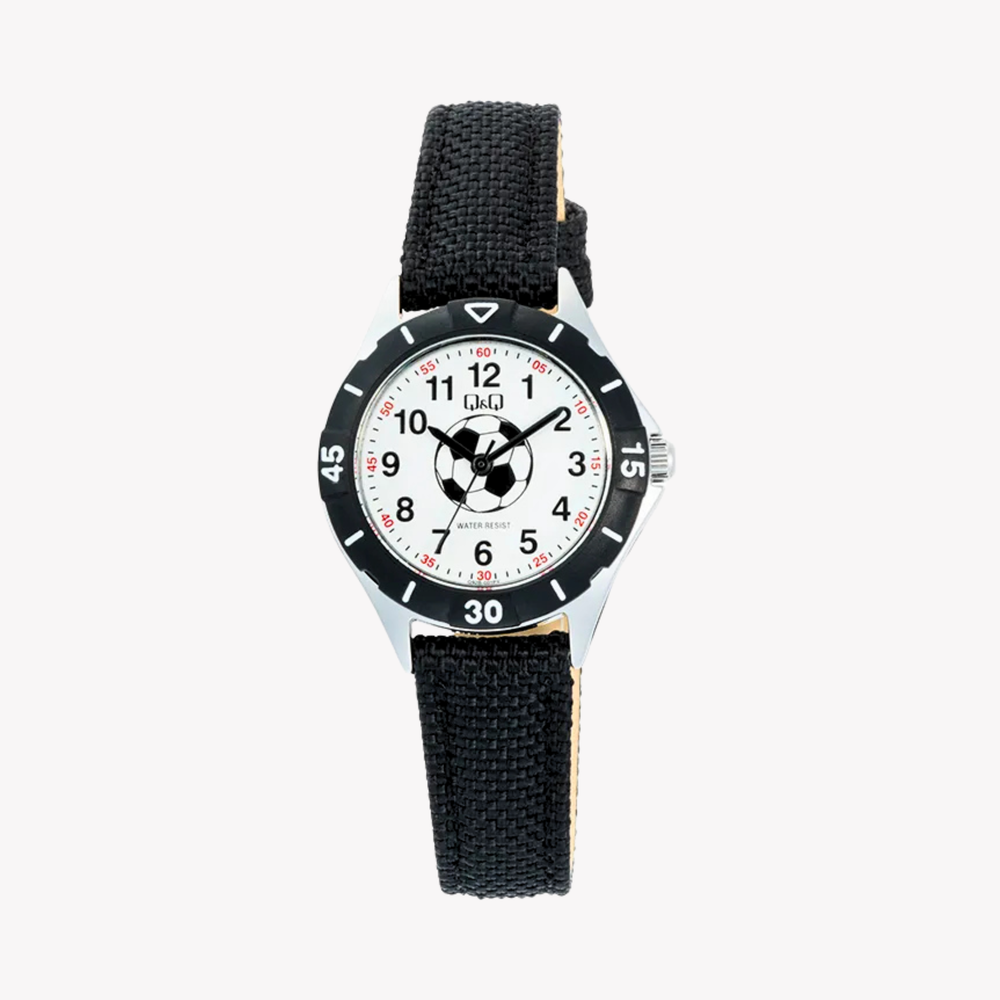 Q&Q Unisex Silver Watch, White Dial | Q92B-001PY