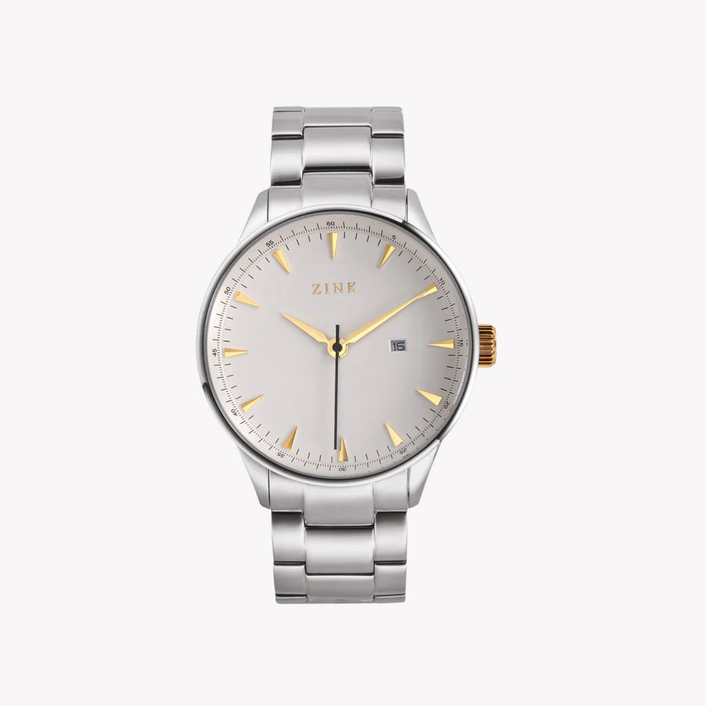 Zink Men's Silver Stainless Steel Analog Watch | Zk127g1ss-T6