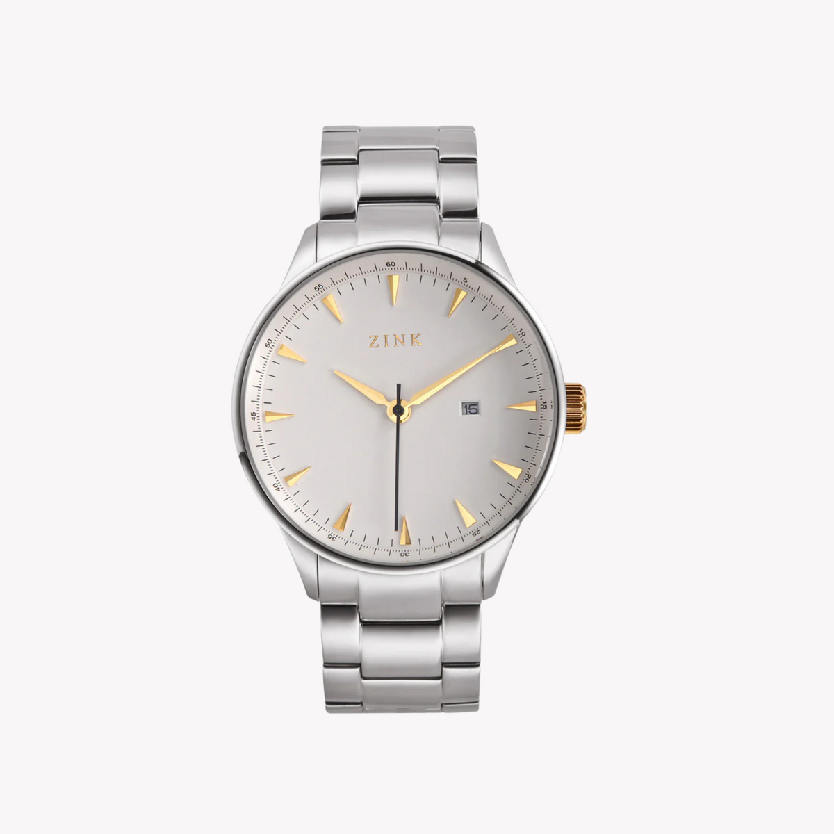 Zink Men's Silver Stainless Steel Analog Watch | Zk127g1ss-T6