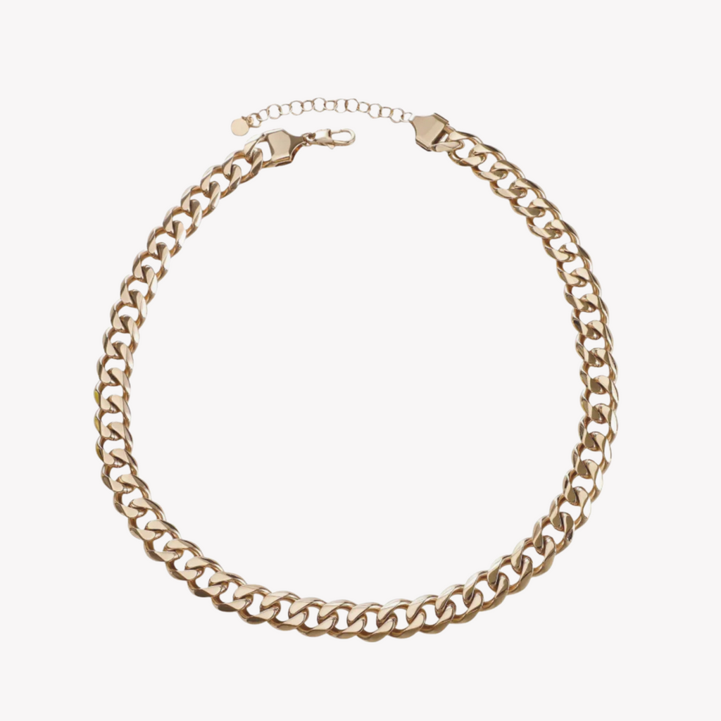 Zink Women's Necklace - Gold Stainless Steel | Zfnl009g