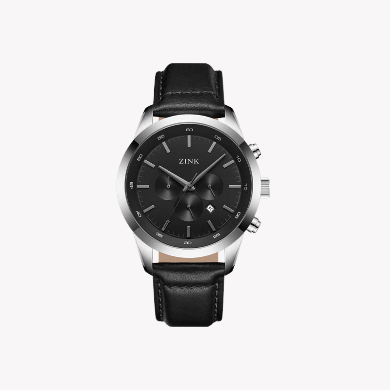 Zink Men's Stainless Steel Black Chronograph Watch | Zk134g2ls-211 by i-watch