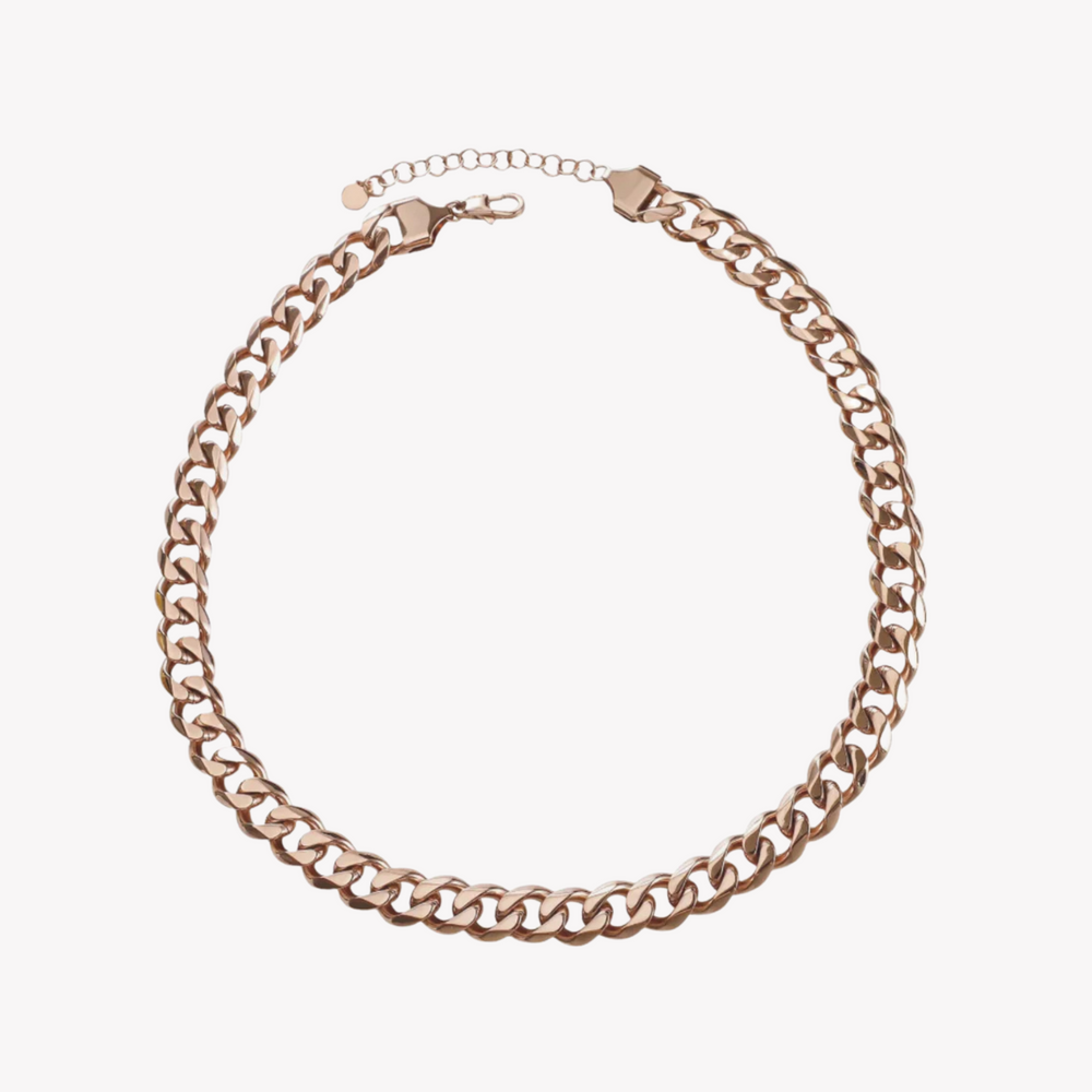 Zink Women's Rose Gold Stainless Steel Necklace | Zfnl009rg by i-watch