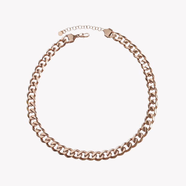 Zink Women's Rose Gold Stainless Steel Necklace | Zfnl009rg