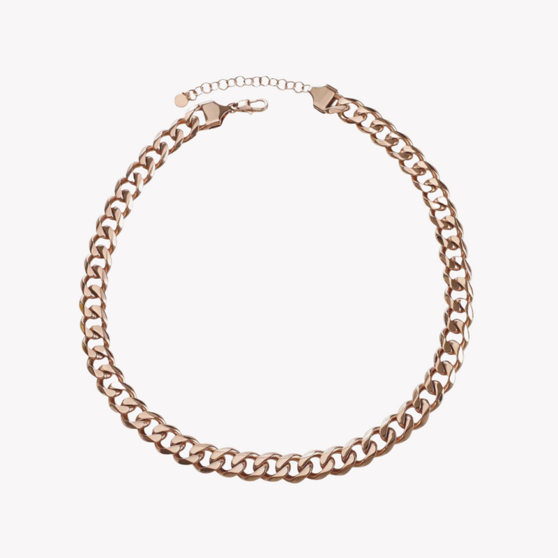 Zink Women's Rose Gold Stainless Steel Necklace | Zfnl009rg by i-watch
