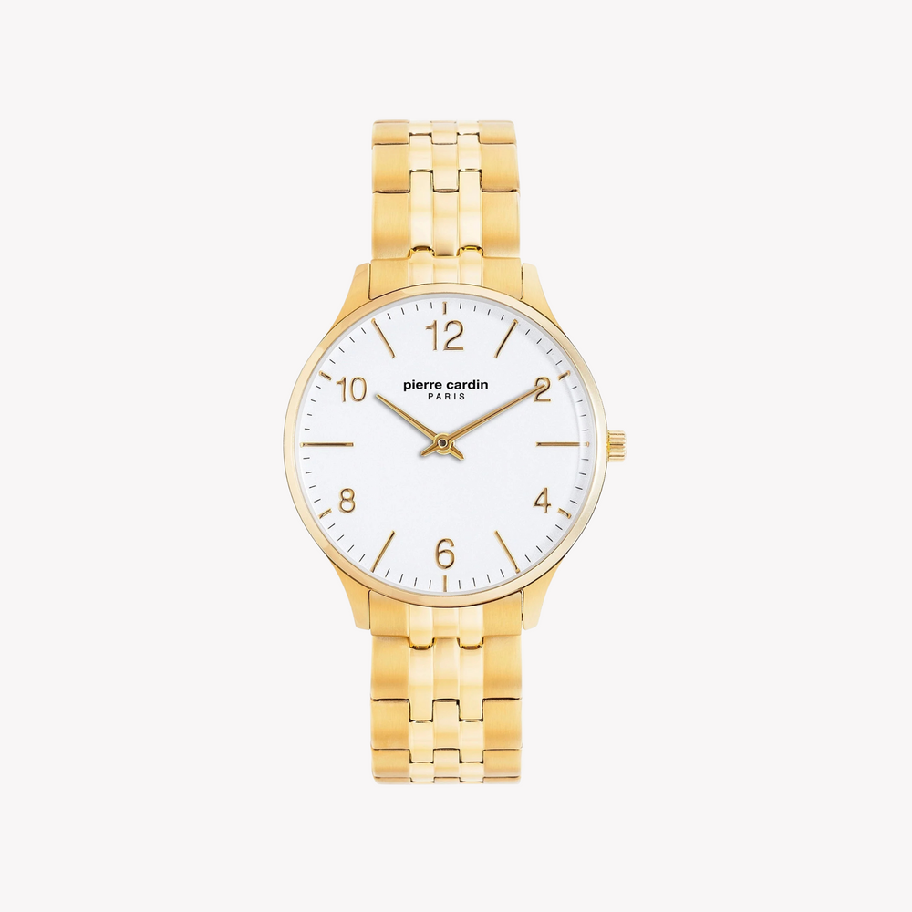 Pierre Cardin Women's Gold Watch, White Dial | Pc902722f119 by i-watch