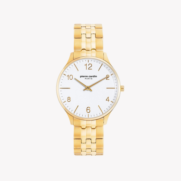 Pierre Cardin Women's Gold Watch, White Dial | Pc902722f119 by i-watch