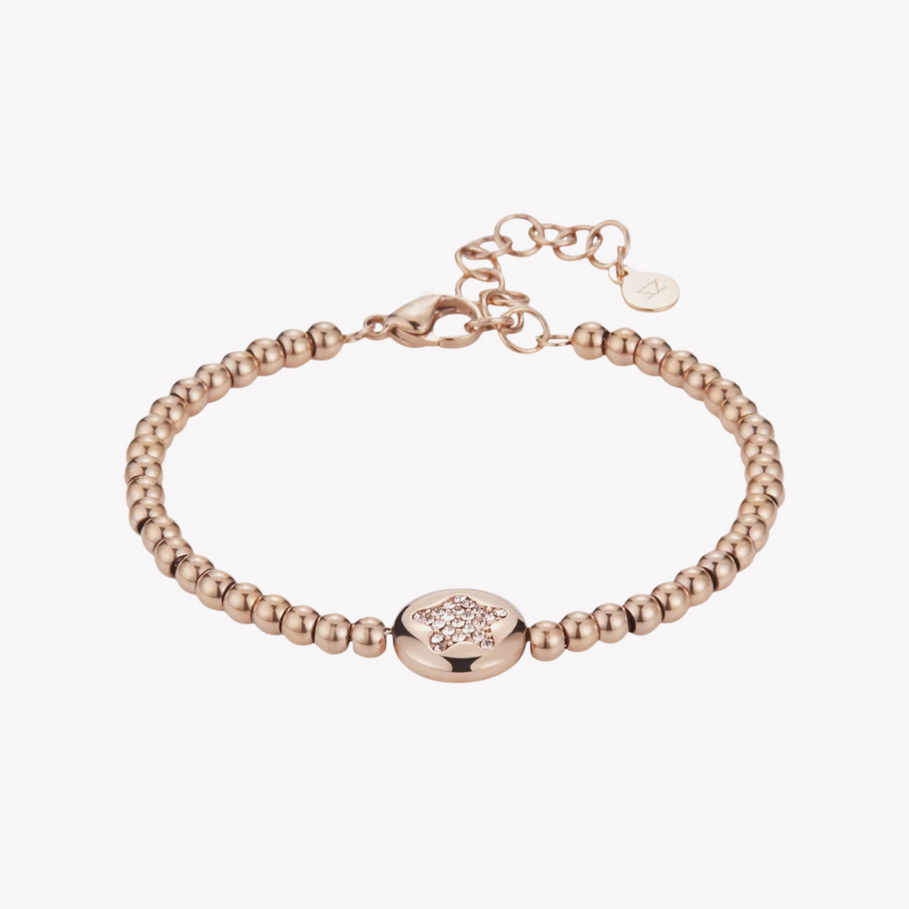 Zink Women's Rose Gold Stainless Steel Bracelet | Zfbr007rgs