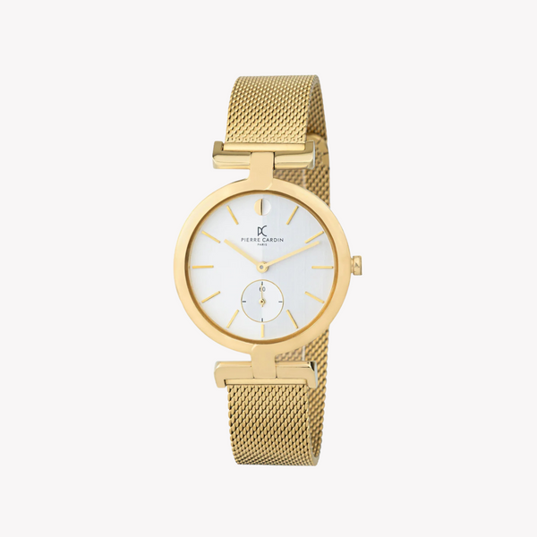 Pierre Cardin Women's Gold Watch, Silver Dial | Cmd.3523 by i-watch