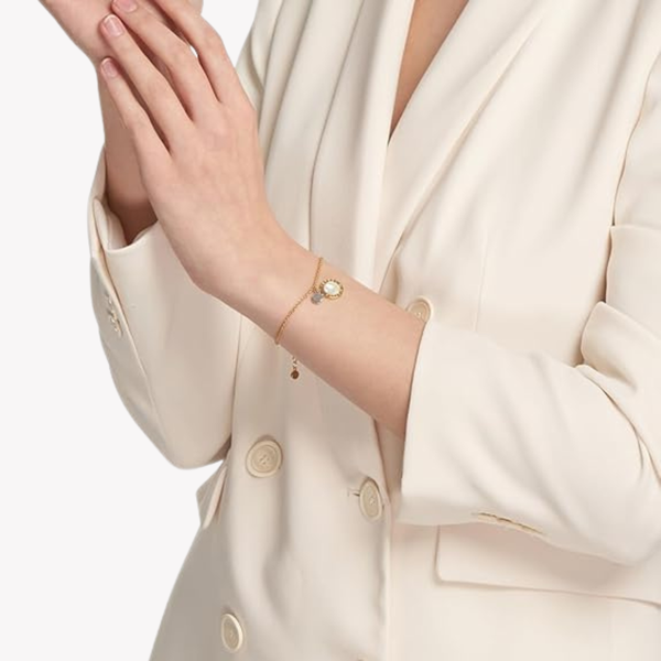 Emporio Armani Women's Rose Gold Bracelet, Mother of Pearl & Crystal | EGS2308221
