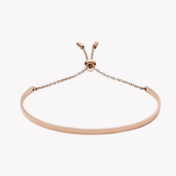 Fossil Women's Rose Gold Bracelet, Vintage Iconic Chain | JF03024791