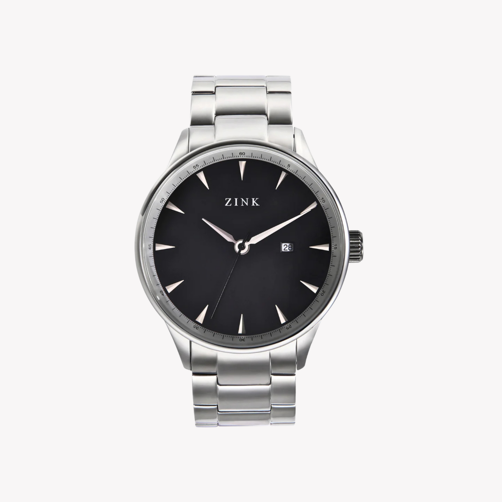 Zink Men's Stainless Steel Black Watch | Zk127g1ss-26 by i-watch