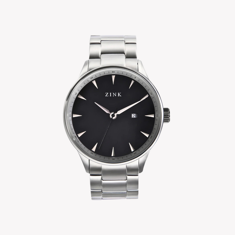 Zink Men's Stainless Steel Black Watch | Zk127g1ss-26 by i-watch