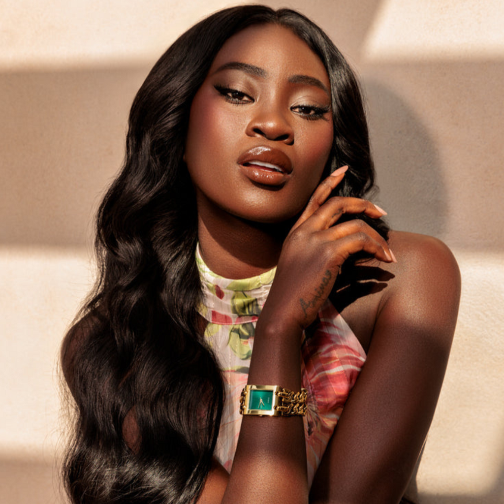 Guess Women's Gold Watch, Green Dial | Gw0740l2